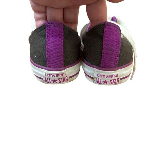 Converse Double Tongue Allstar Canvas Sneakers Purple Blue Youth 6 = Women’s 8.5 - Picture 6 of 9